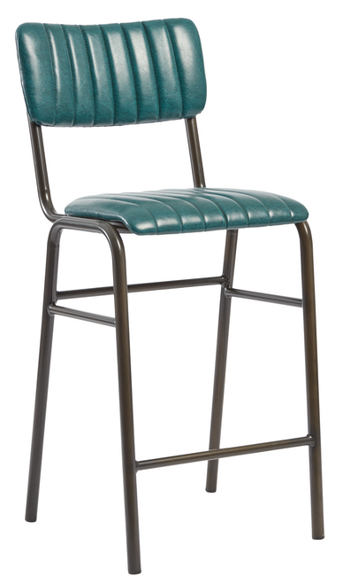 Tavo Stacking Mid Height Bar Stool Vintage Teal