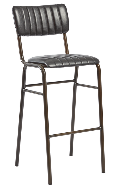 Tavo Stacking Bar Stool Vintage Black