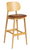Relish Bar Stool Natural Oak with Vintage Tan Seat Pad