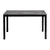 Extrema Marble Dinning Table Black with Paris Table Base  - 119 X 69cm