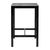 Extrema Marble Poseur Table Black with Paris Table Base - 79 X 79cm