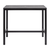Extrema Marble Poseur Table Black with Paris Table Base - 119 X 69cm