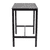 Extrema Marble Poseur Table Black with Paris Table Base - 119 X 69cm