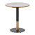Omega White Carrara Marble Dining Table with Boston Sleek Black/Gold Base -70cm