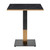 Omega Black Marble Dining Table with Boston Sleek Black/Gold Base - 70x70cm