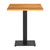 Solid Oak Dining Table with Boston Sleek Black Base - 90x90cm