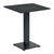 Extrema Metallic Anthracite Dining Table with Anzio Black Base - 79x79cm