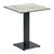 Extrema White Carrara Marble Dining Table with Anzio Black Base - 79x79cm