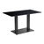 Extrema Black Dining Table with Anzio Black Base - 119x69cm