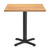 Holz Golden Oak Dining Table with Chicago Black Base - 70x70cm