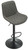Torino Bar Stool Charcoal Grey with Black Frame
