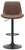 Torino Bar Stool Brown with Black Frame