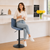 Torino Bar Stool Blue with Black Frame