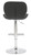 Monza Bar Stool Black