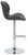 Monza Bar Stool Charcoal