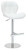 Monza Signature Real Leather Bar Stool White