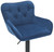 Varenna Bar Stool Blue with Black Frame