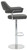 Concorde Signature Real Leather Bar Stool Charcoal