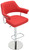 Concorde Signature Real Leather Bar Stool Red