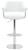 Concorde Signature Real Leather Bar Stool White