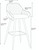 Velluto Velvet Berry Red Kitchen Bar Stool