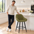 Velluto Velvet Olive Green Kitchen Bar Stool
