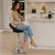 Sorrento Real Leather Bar Stool Black