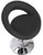 Sorrento Real Leather Bar Stool Black