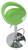 Sorrento Swivel Bar Stool Lime Green