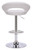 Sorrento Real Leather Bar Stool Bright White