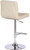 Allegro Real Leather Bar Stool Cream