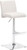 Snella Real Leather Bar Stool White