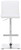 Snella Bar Stool White