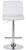 Allegro Real Leather Bar Stool Bright White