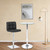 Como Poseur Table Round Clear Glass
