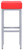Cube Bar Stool Red