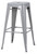 Set of 2 Oslo Bar Stools Silver