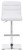 Luscious Bar Stool White