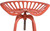 Industrial Tractor Bar Stool Red