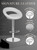 Sorrento Signature Real Leather Bar Stool White