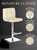 Allegro Signature Real Leather Bar Stool Cream