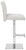 Snella Signature Leather Bar Stool White