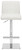 Snella Signature Leather Bar Stool White