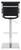 Deluxe Rovigo Bar Stool Black