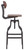 Bolzano Vintage Bar Stool Brown