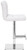 Allegro Signature Real Leather Bar Stool Bright White