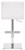 Allegro Signature Real Leather Bar Stool Bright White