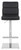 Deluxe Moderno Bar Stool Black
