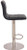 Deluxe Aldo Brushed Bar Stool Black