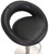 Deluxe Sorrento Real Leather Brushed Bar Stool Black